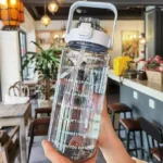 Plastic water bottle BPA free reusable for daily use