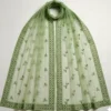 Bridal Style Green Net Lehenga with Sequin Detailing