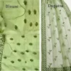 Bridal Style Green Net Lehenga with Sequin Detailing