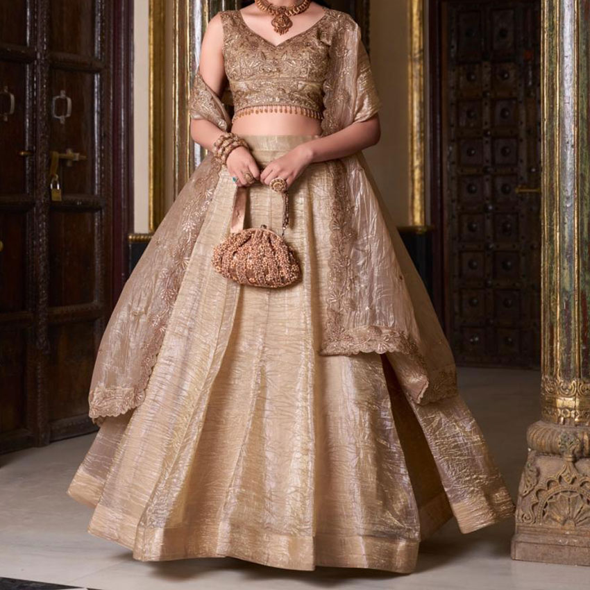 Gold Crush Lehenga
