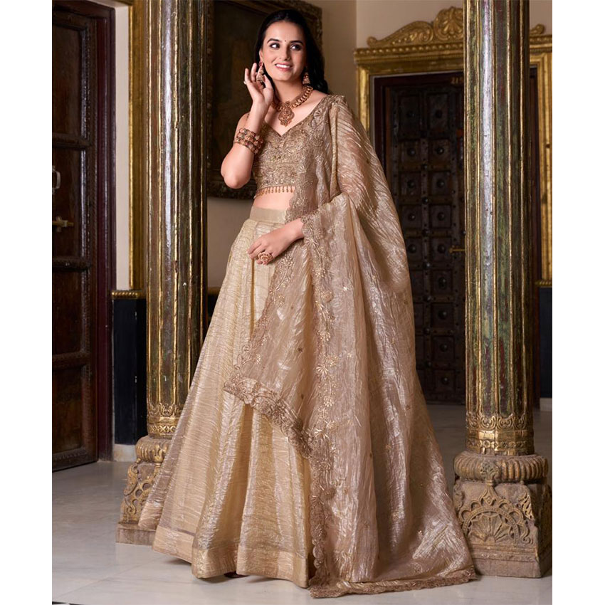 Gold Crush Lehenga