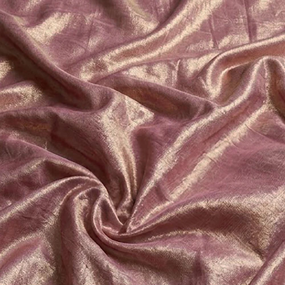 Onion Pink Banarasi Silk Tissue Saree