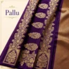4 Colors Available Handloom Banarasi Silk Sarees with Gold Zari | Pushti24